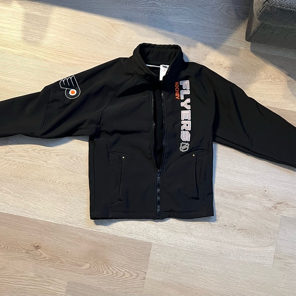 Reebok Black NHL Flyers boys jacket